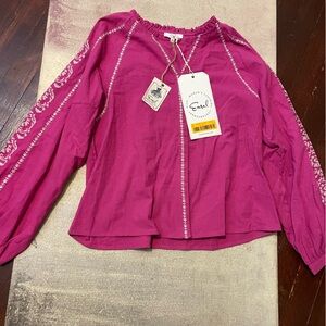 Easel button down shirt. Small, but oversized.